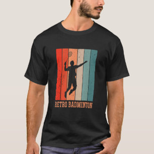 Camiseta Jogador de Badminton do Badminton Jogador Shuttlec