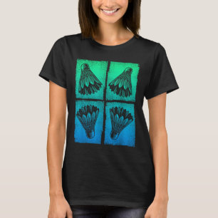 Camiseta Jogador de Badminton do Esporte Shuttle