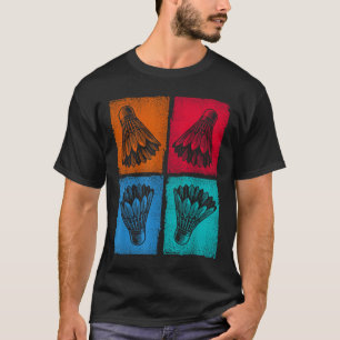 Camiseta Jogador de Badminton do Esporte Shuttle
