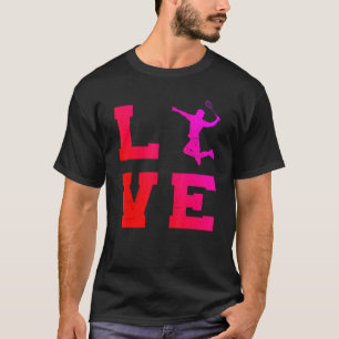Camiseta Jogador de Badminton do Esquadrão