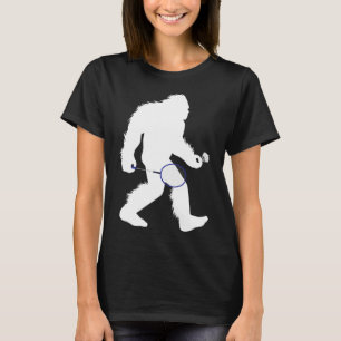 Camiseta Jogador de Badminton do Pé Grande