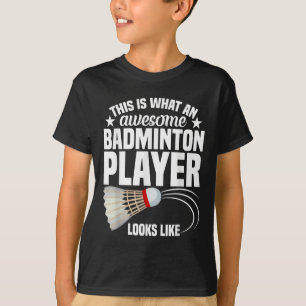 Camiseta Jogador de Badminton do Shuttle Match Incrível