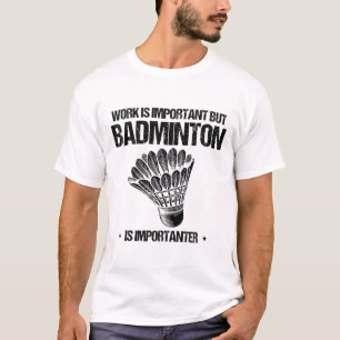 Camiseta Jogador de Badminton Engraçado Design 12