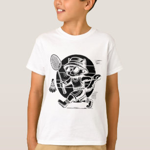 Camiseta Jogador de Badminton Engraçado Design 25