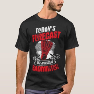 Camiseta Jogador de Badminton Esportista Atleta Jogo Raquet