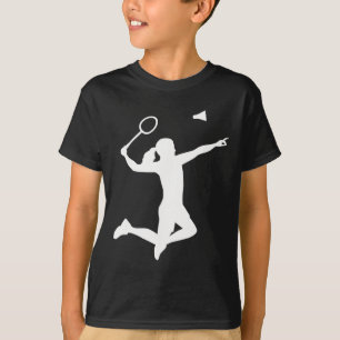 Camiseta Jogador de Badminton feminino