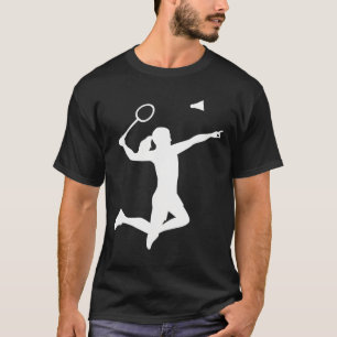 Camiseta Jogador de Badminton feminino