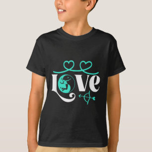 Camiseta Jogador-de-badminton Jogo Peteca Yin-yang-amor Bad