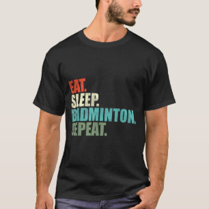 Camiseta Jogador de badminton retrô vintage