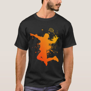 Camiseta Jogador de Badminton Squash Peteca Badminton
