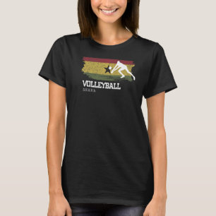 Camiseta Jogador de Bandeiras do Gana de Voleibol