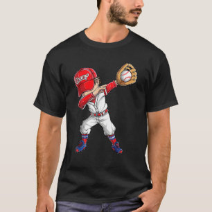 Camiseta Jogador de Baseball Apanhador Apanhador de Pitcher