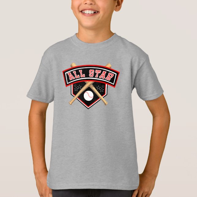Camiseta Jogador de Baseball em Todas as Estrelas (Frente)