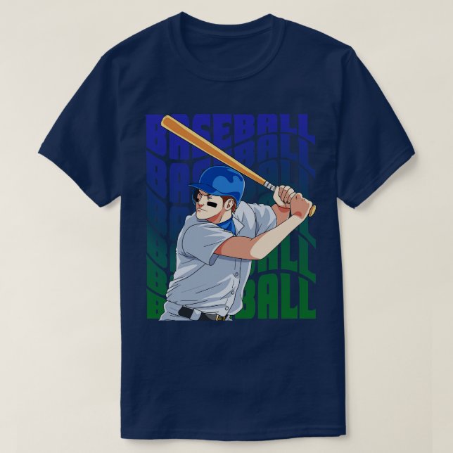 Camiseta Jogador de Baseball Meninas Jovens Homerun Hitter  (Frente do Design)