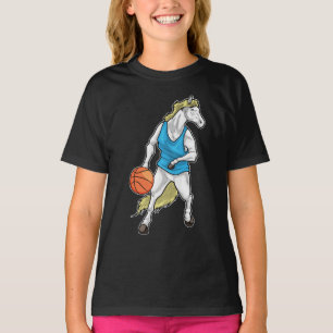 Camiseta Jogador de basquete a cavalo Basquete