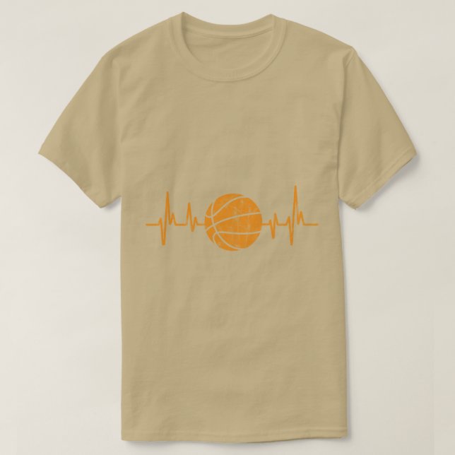 Camiseta Jogador de Basquete Batido no Coração (Frente do Design)