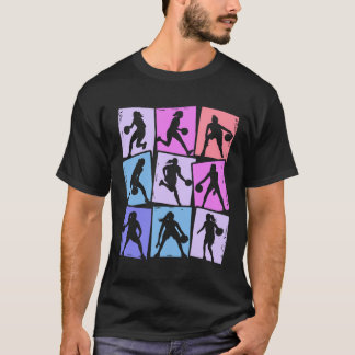 Camiseta Jogador de basquete Crianças Mulheres Camisa-T