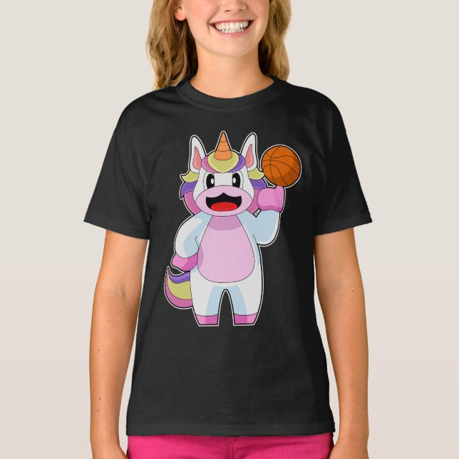 Camiseta Jogador de basquete da Unicorn (Frente)