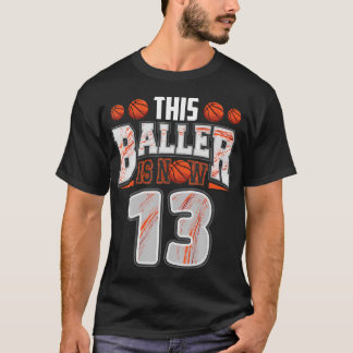 Camiseta Jogador de basquete de 13 anos de 13 de basquete