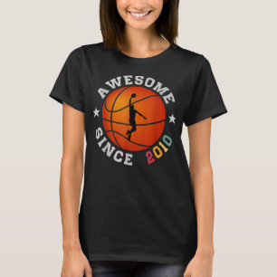 Camiseta Jogador de basquete de aniversário de 12 anos Si i