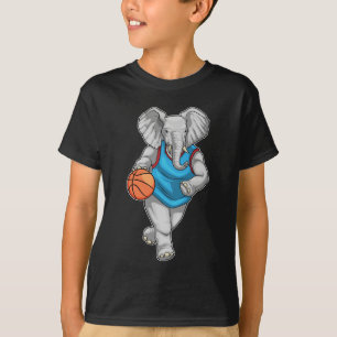 Camiseta Jogador de basquete de elefante