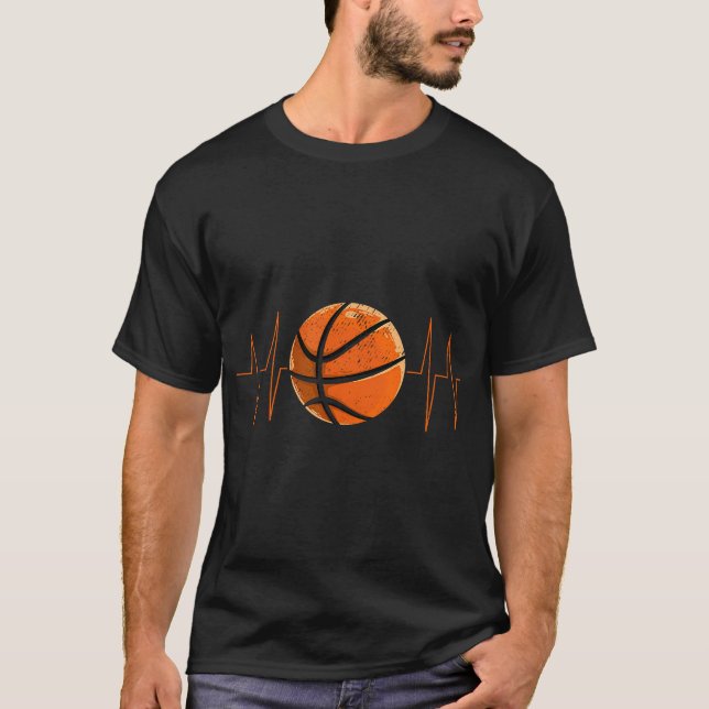 Camiseta Jogador de basquete de pulsação do treinador de ba (Frente)
