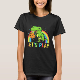 Camiseta Jogador de Basquete Dinossauro