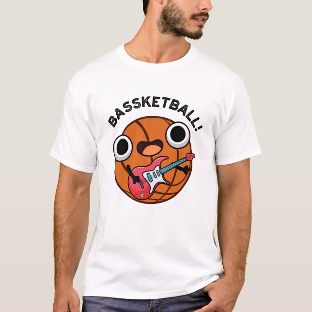 Camiseta Jogador de basquete engraçado (Frente)