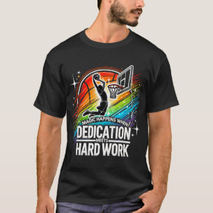 Camiseta Jogador de Basquete Engraçado Adolescente Rapazes 