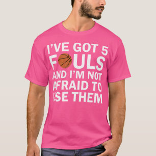 Camiseta Jogador de Basquete Engraçado - Hoops 5 Fouds