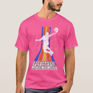Camiseta Jogador de Basquete Esportes Enterrada Vintage Ret