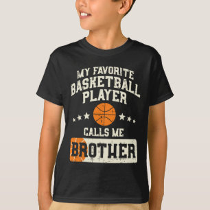 Camiseta Jogador de Basquete Favorito Chamador B da Família