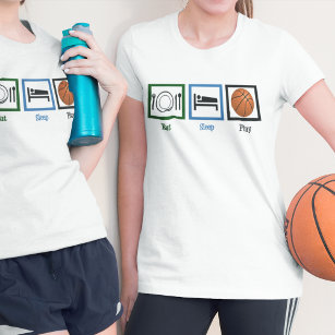 Camiseta Jogador de basquete feminino
