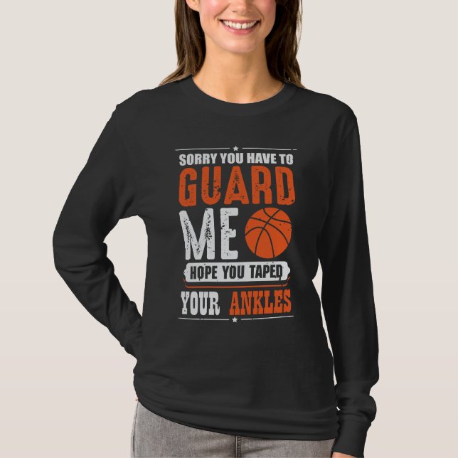 Camiseta Jogador De Basquete Funny Equipe De Esporte Lixo (Frente)
