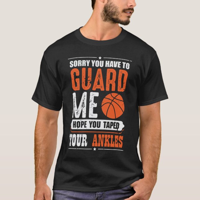 Camiseta Jogador De Basquete Funny Equipe De Esporte Lixo (Frente)