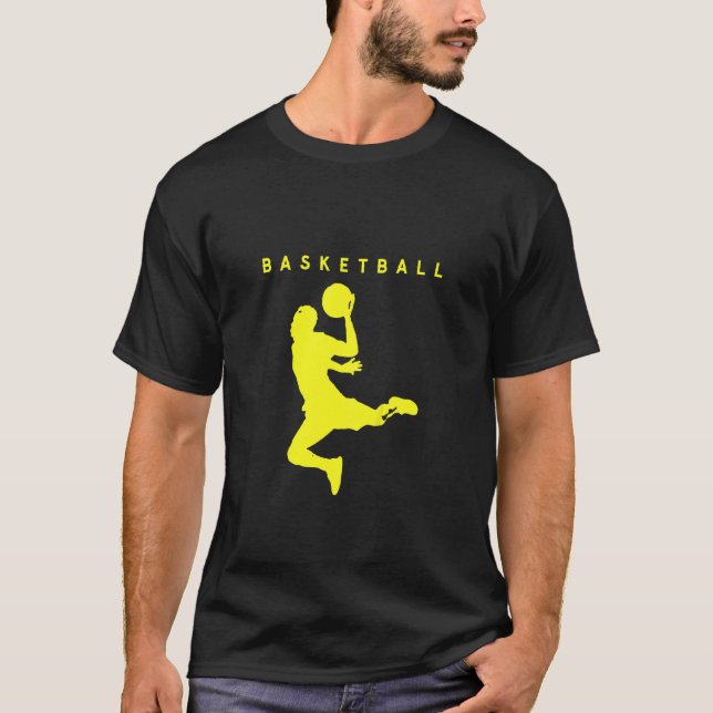 Camiseta Jogador De Basquete Infantil Para Garotas B (Frente)