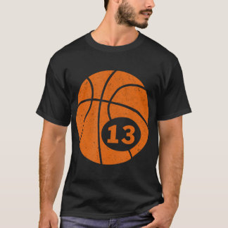 Camiseta Jogador de Basquete Jersey Número 13 Treze Gráfico