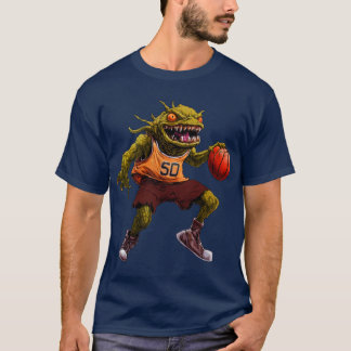 Camiseta Jogador de basquete monstro / T-S monstro de basqu