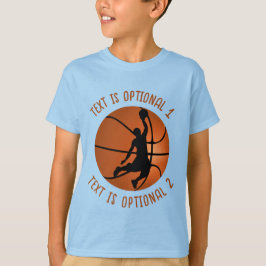Camiseta Jogador de basquete no basquete