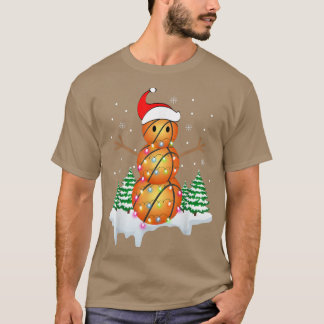 Camiseta Jogador de basquete Papais noeis de Neve Bolas de