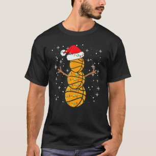 Camiseta Jogador de basquete Papais noeis de Neve Bolas de