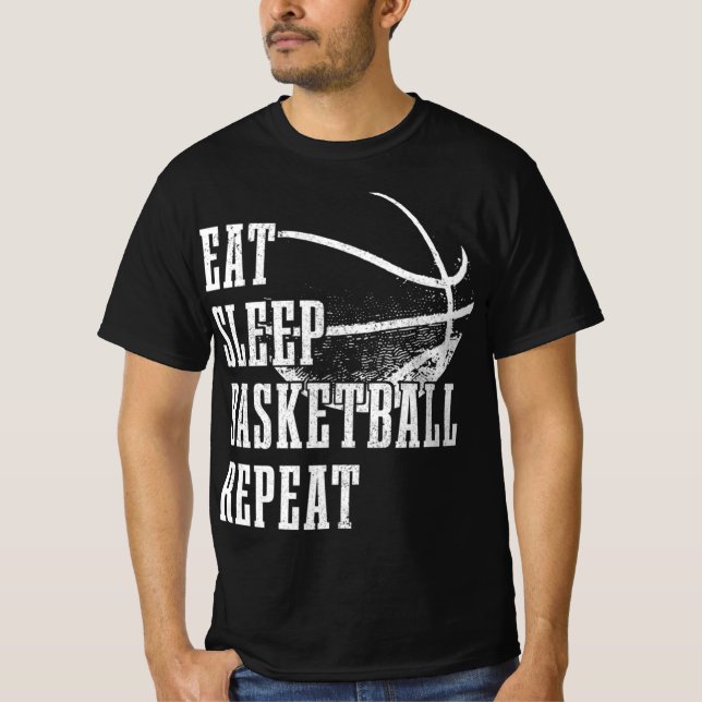 Camiseta Jogador de basquete repetitivo de basquete Caco (Frente)