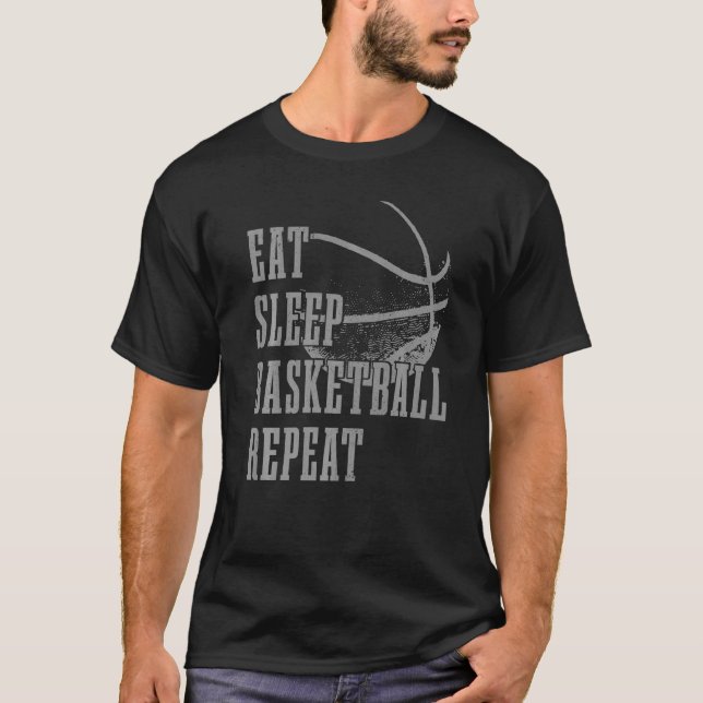 Camiseta Jogador de basquete repetitivo de basquete Caco (Frente)