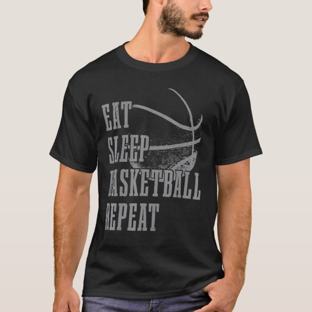 Camiseta Jogador de basquete repetitivo de basquete Caco (Frente)