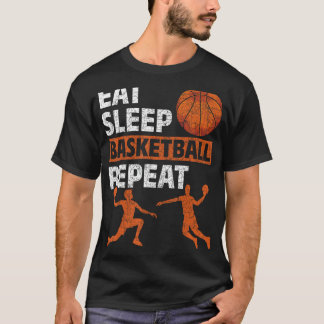 Camiseta Jogador de basquete repetitivo de basquetebol no S