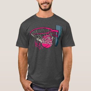 Camiseta Jogador de Basquete Rosa Fita Awaren Cancer