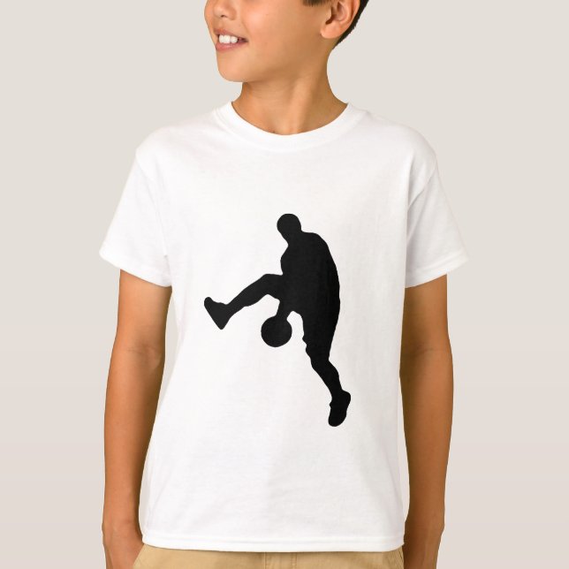 Camiseta Jogador de basquete Silhouette (Frente)