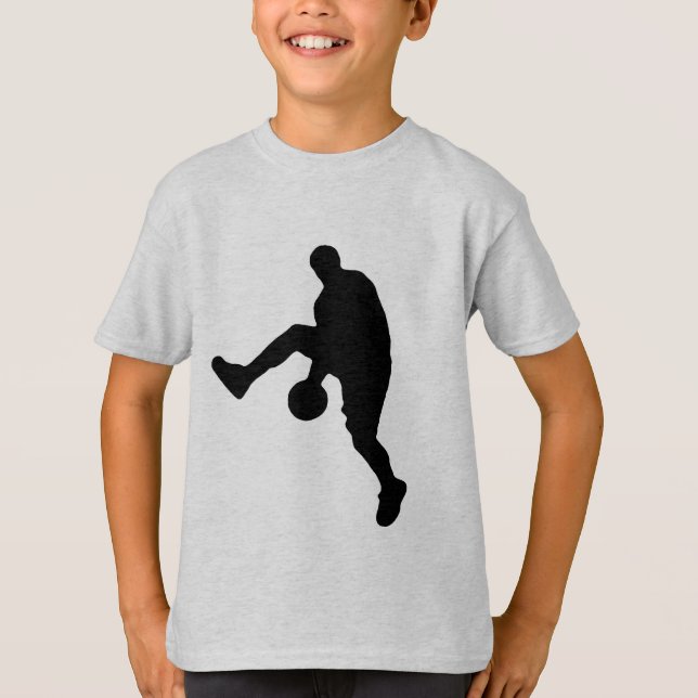 Camiseta Jogador de basquete Silhouette (Frente)