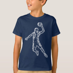 Camiseta Jogador de basquete Slam Dunk Light Design