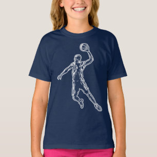 Camiseta Jogador de basquete Slam Dunk Light Design